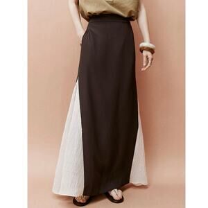 Infftru elegant patchwork full length skirt size 38